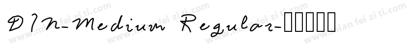 DIN-Medium Regular字体转换